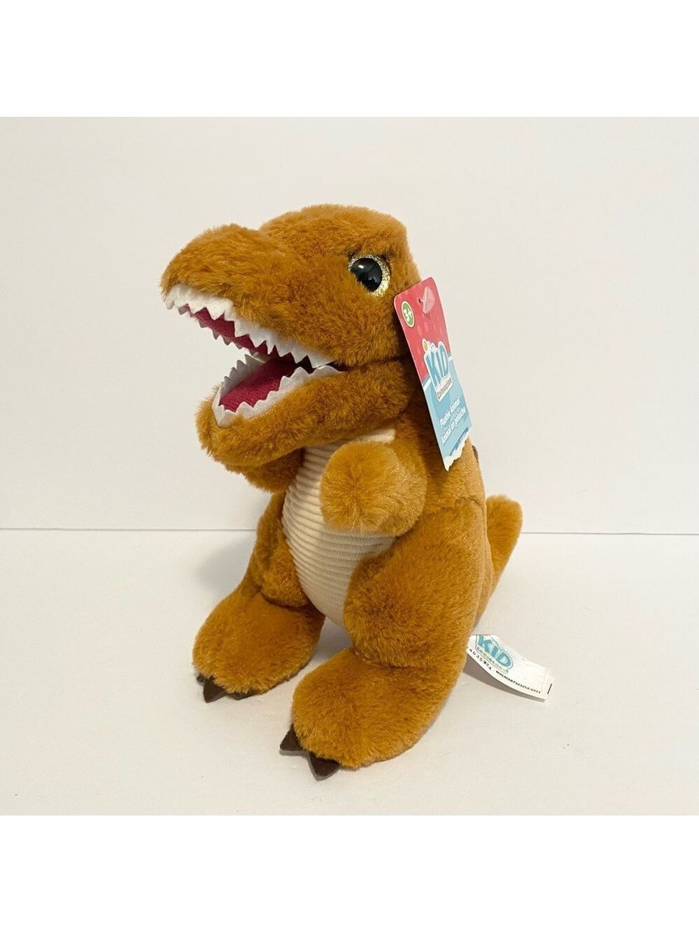 Kid Connection Dinosaur Plush T. rex Sparkle Eyes Stuffed Animal Glitter New